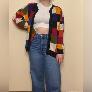 Super cute patchwork sweater